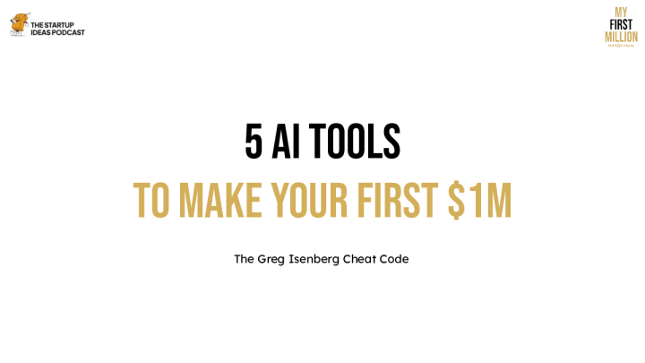 Use these 5 AI tools to earn your first $1 million[MFM]