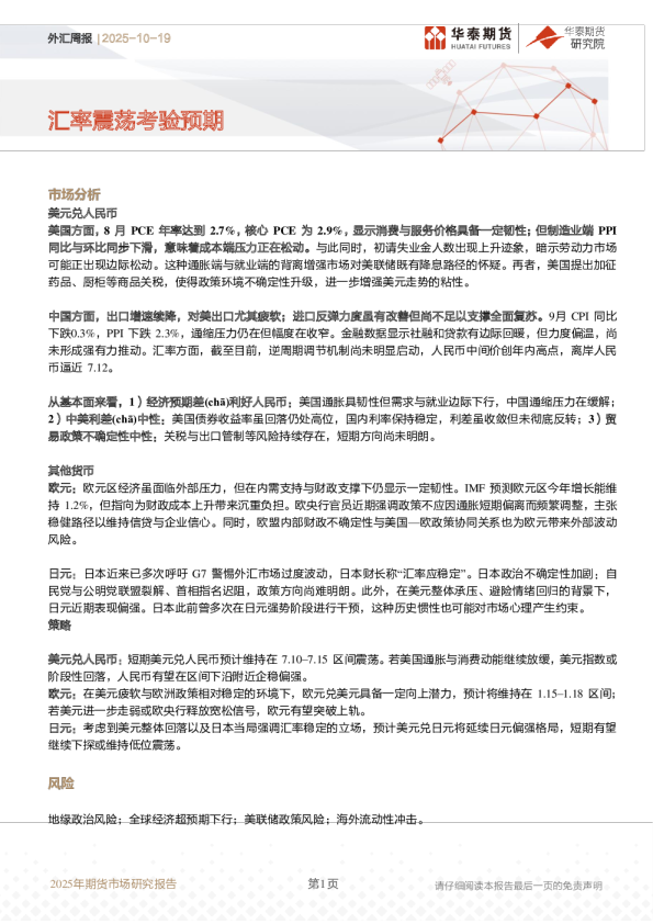 汇率震荡考验预期