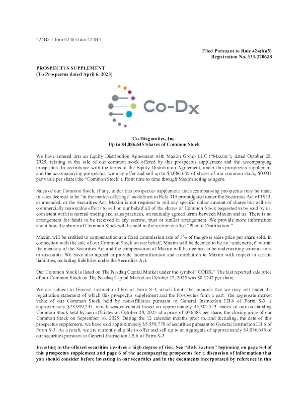 科代诊断美股招股说明书(2025-10-20版)