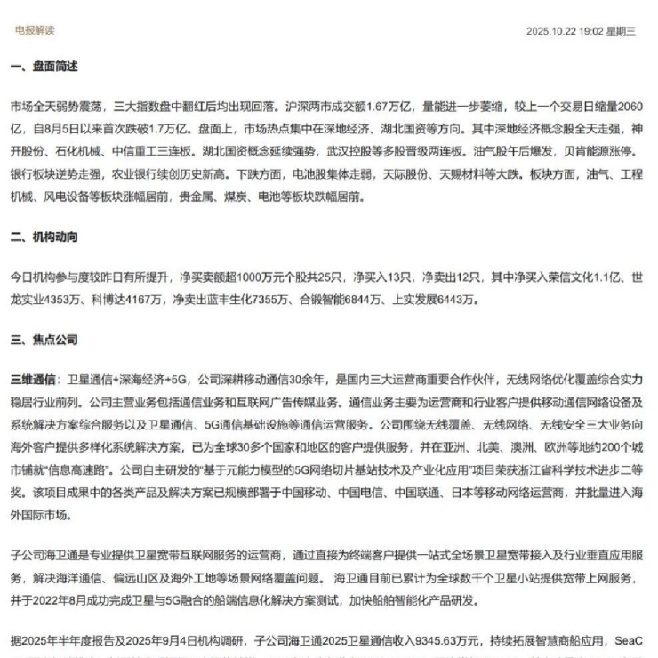 三维通信：卫星通信+深海经济+5G