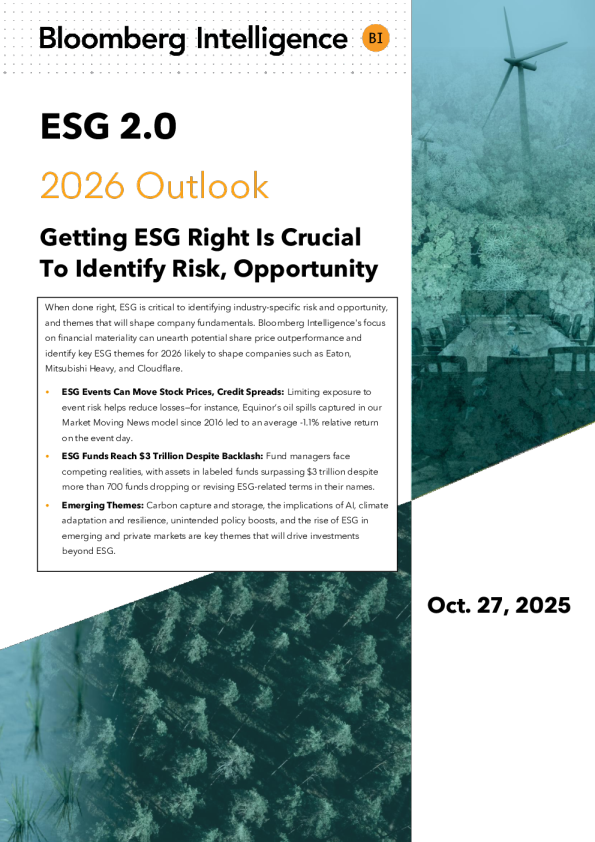 2026年ESG 2.0展望：正确把握ESG至关重要，识别风险与机遇