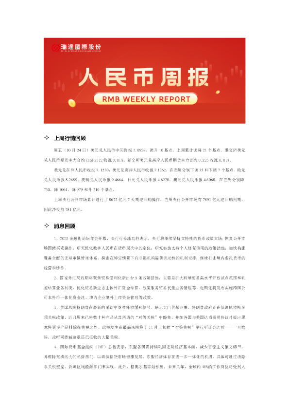 人民币周报