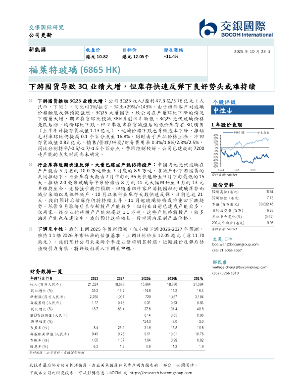 下游囤货导致3Q业绩大增，但库存快速反弹下良好势头或难持续