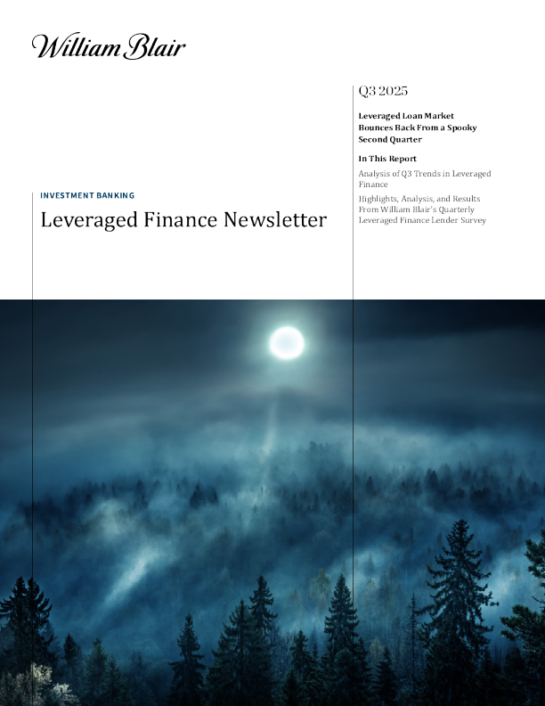 杠杆贷款市场从惨淡的第二季度反弹
