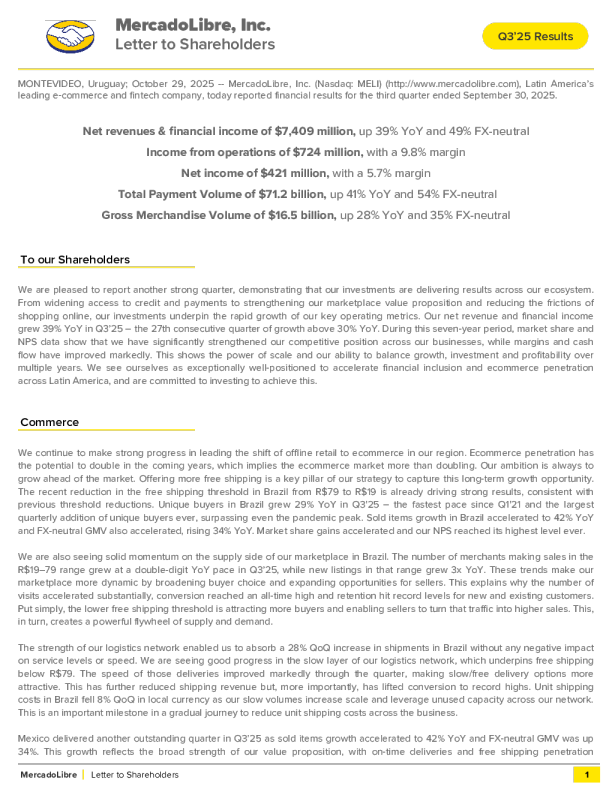 MercadoLibre Inc 2024年度报告