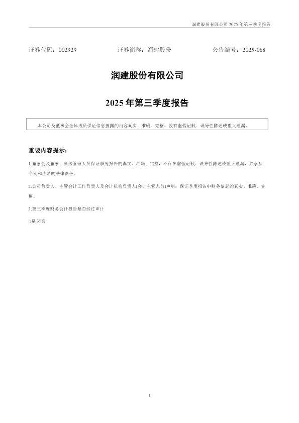 润建股份：2025年三季度报告