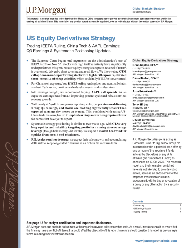 交易IEEPA裁决、中国科技及AAPL收益、Q3收益与系统性持仓更新