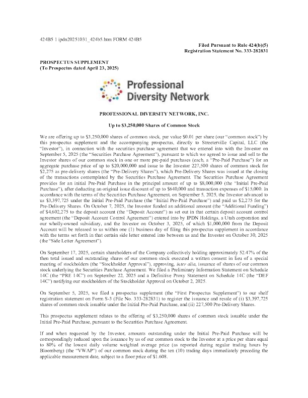 专业多样性网络公司美股招股说明书(2025-10-31版)