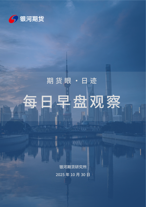 银河期货每日早盘观察