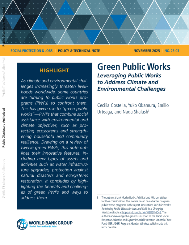 绿色公共工程：利用公共工程应对气候和环境挑战（英）