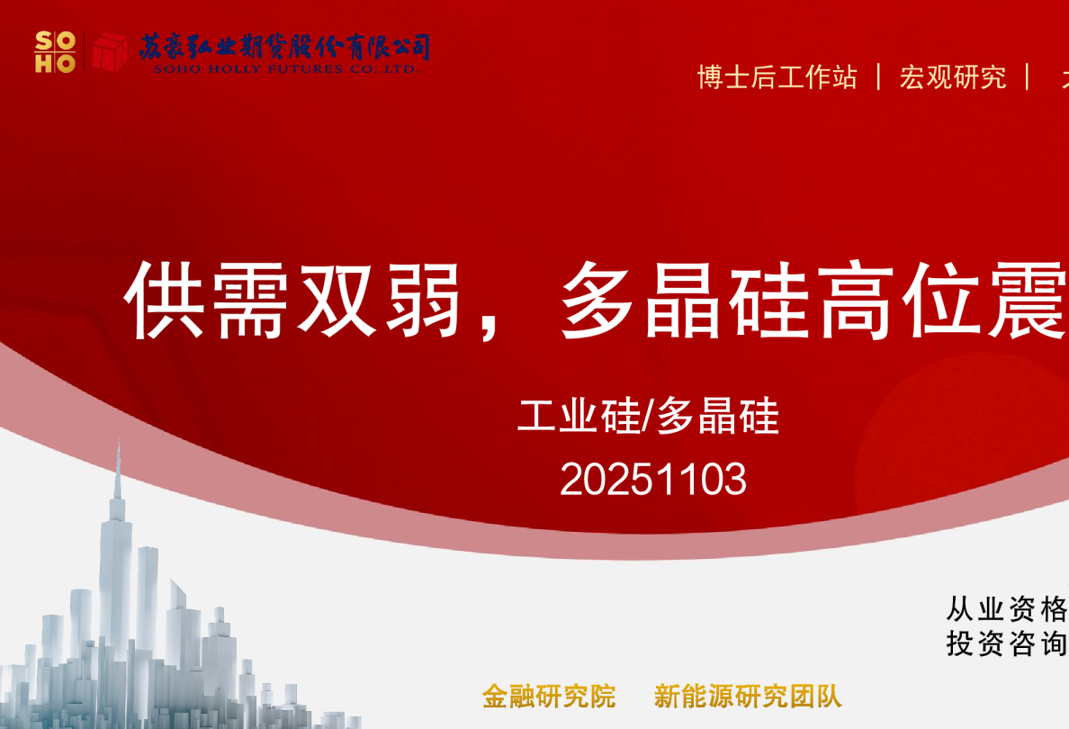 供需双弱，多晶硅高位震荡