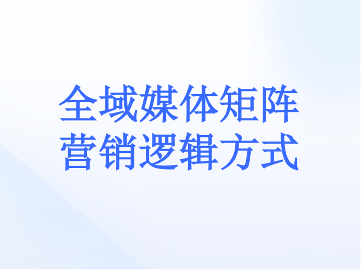 2025全域社媒矩阵营销