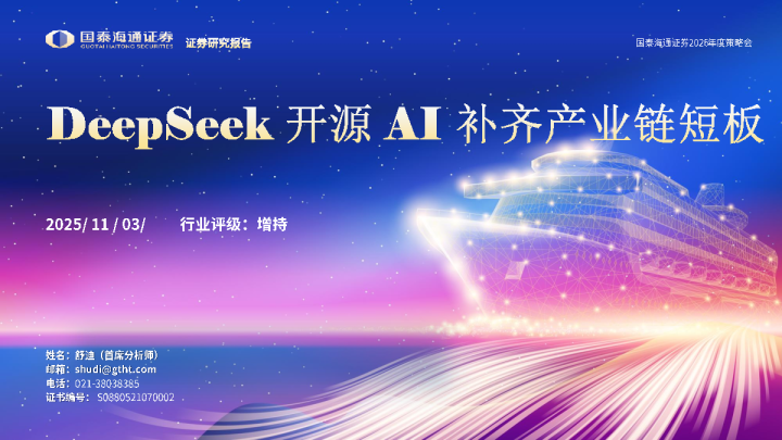 DeepSeek开源AI补齐产业链短板