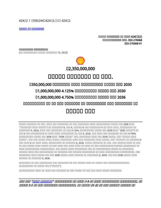 壳牌美股招股说明书(2025-11-05版)