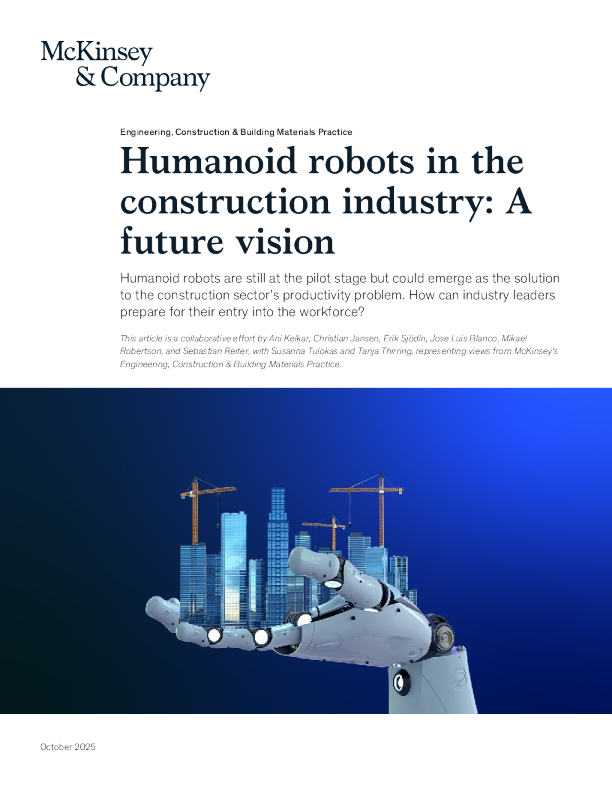 麦肯锡-建筑行业的仿人机器人：未来愿景