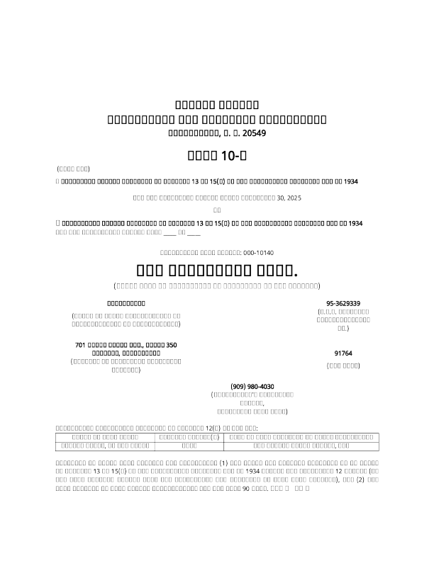 CVB金融 2025年季度报告
