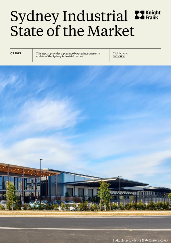 悉尼工业市场状况2025年第三季度