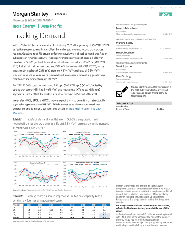 印度能源：亚太地区追踪需求
