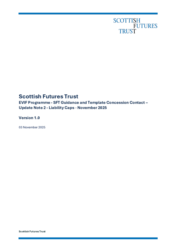 SFT指南和特许经营合同模板——更新说明2——责任上限