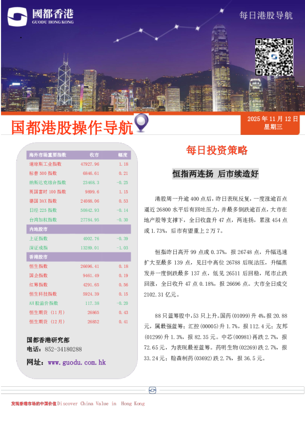 每日港股导航