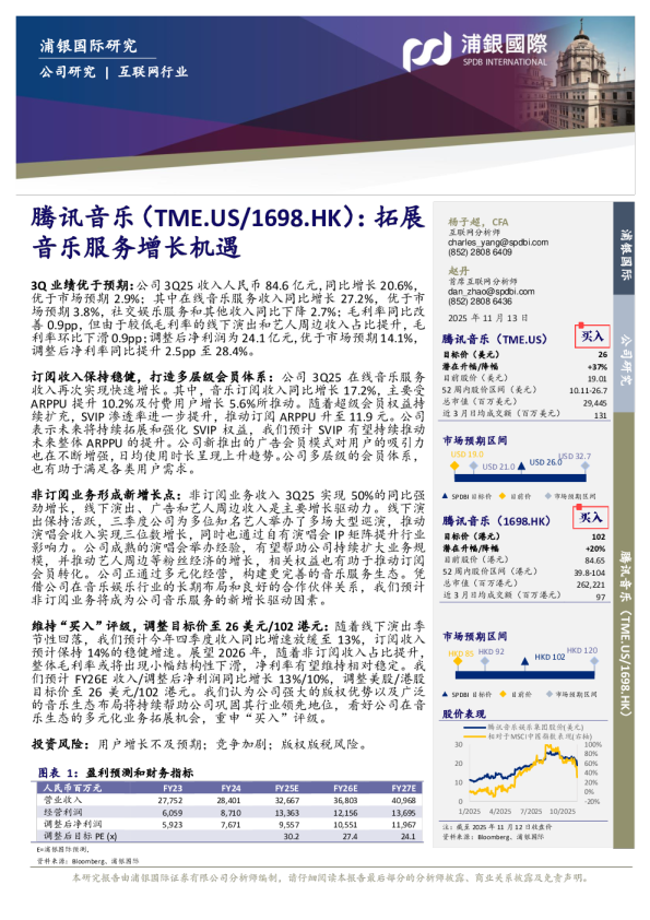 拓展音乐服务增长机遇