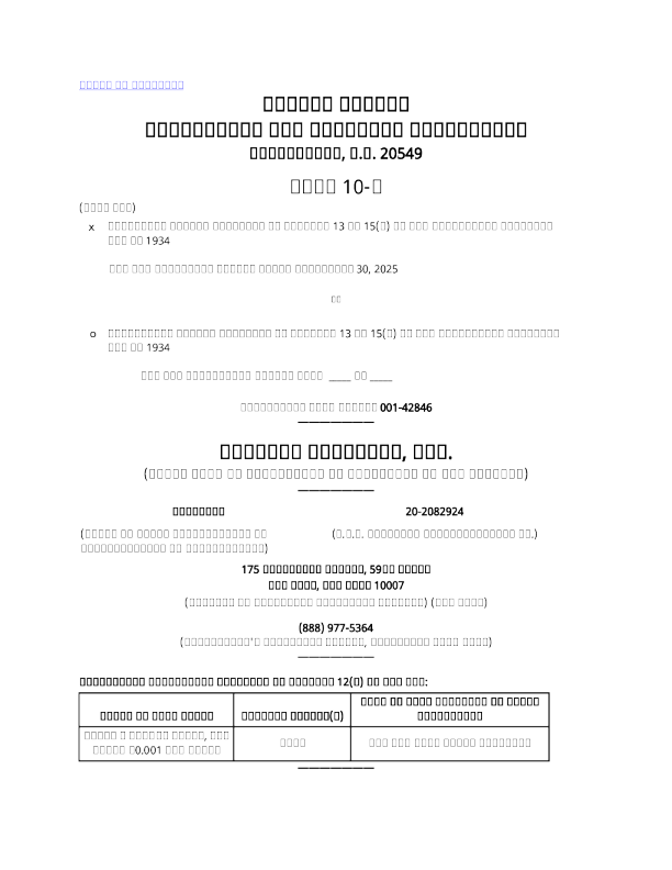 StubHub Holdings Inc-A 2025年季度报告