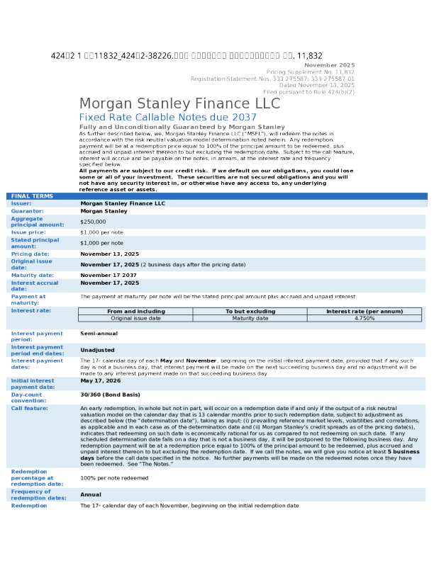 摩根士丹利美股招股说明书(2025-11-17版)