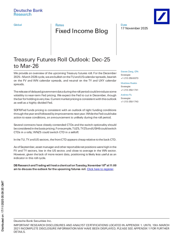 国债期货展期展望：2025年12月至2026年3月