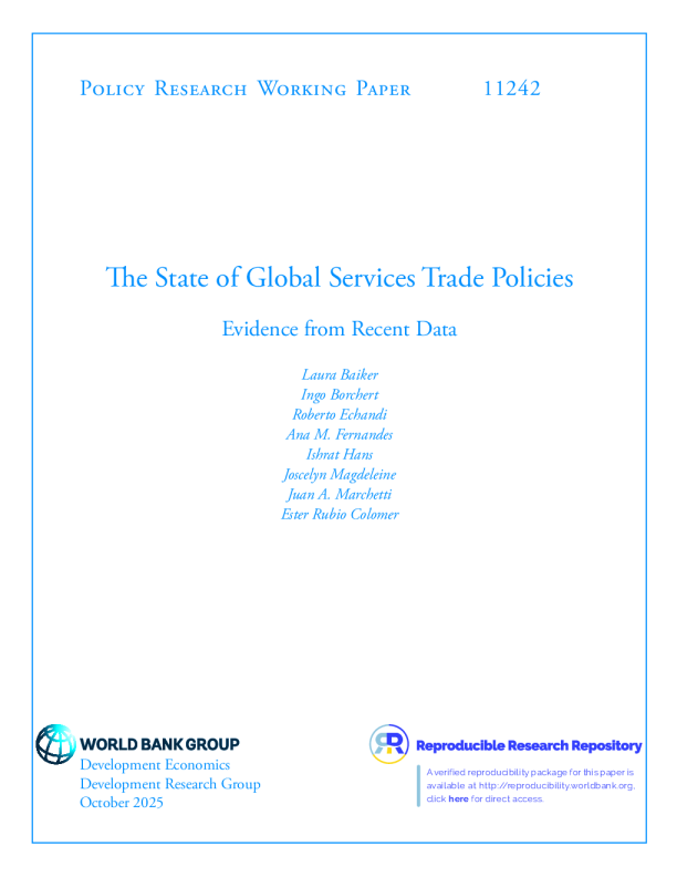 全球服务贸易政策状况：来自最新数据的证据