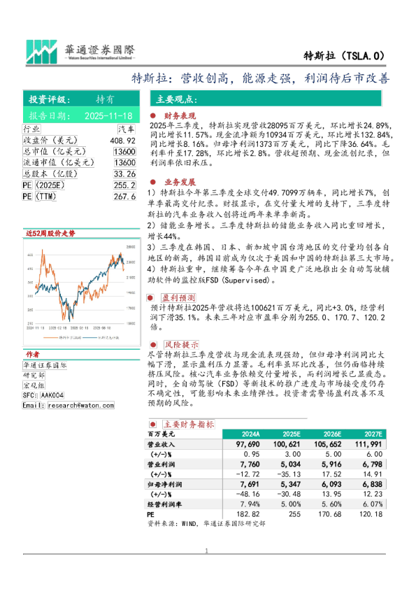 营收创高，能源走强，利润待后市改善