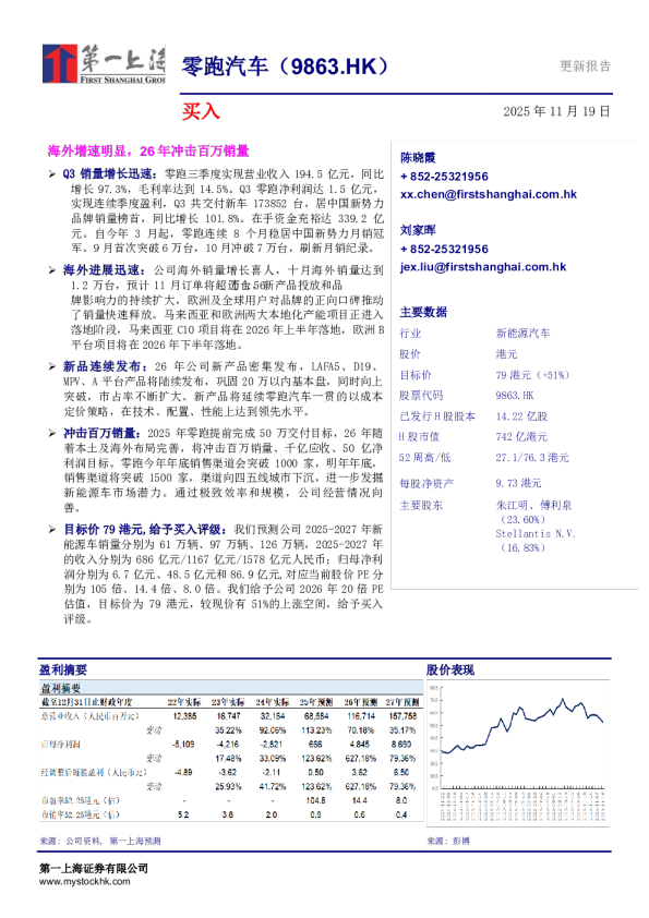海外增速明显，26年冲击百万销量