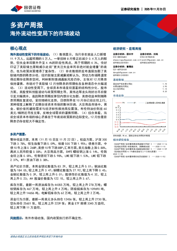 多资产周报：海外流动性变局下的市场波动