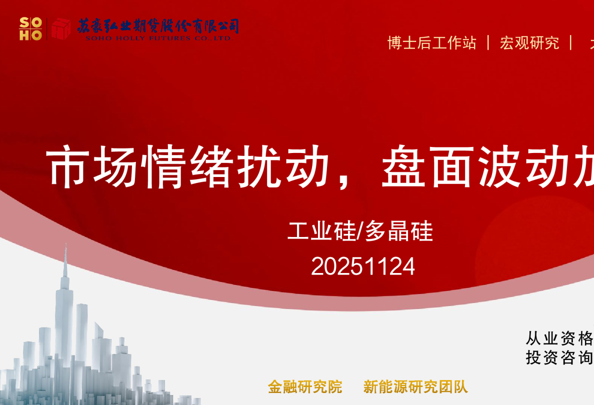 工业硅/多晶硅：市场情绪扰动，盘面波动加剧