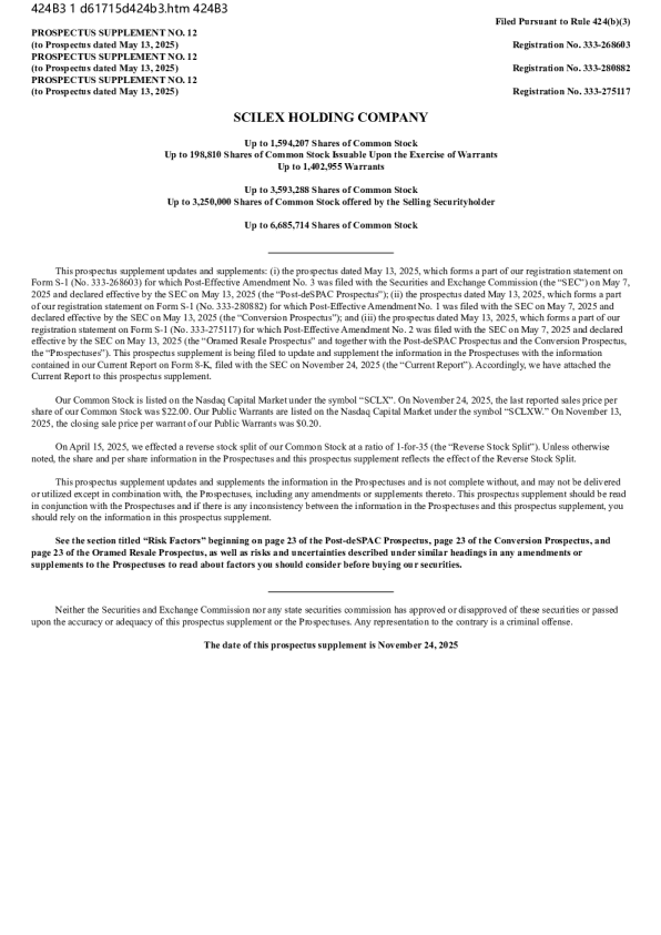Scilex Holding Co美股招股说明书(2025-11-24版)