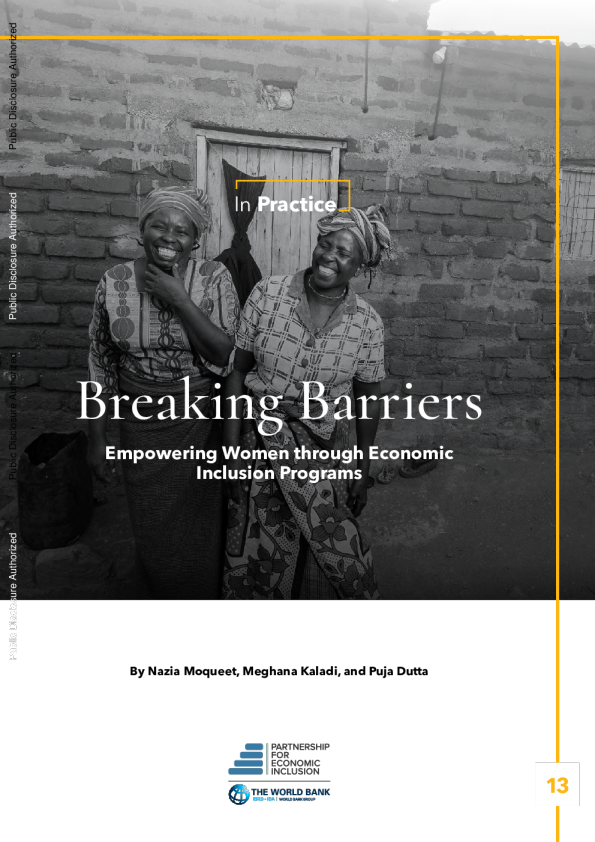 打破障碍：通过经济包容计划赋予妇女权力