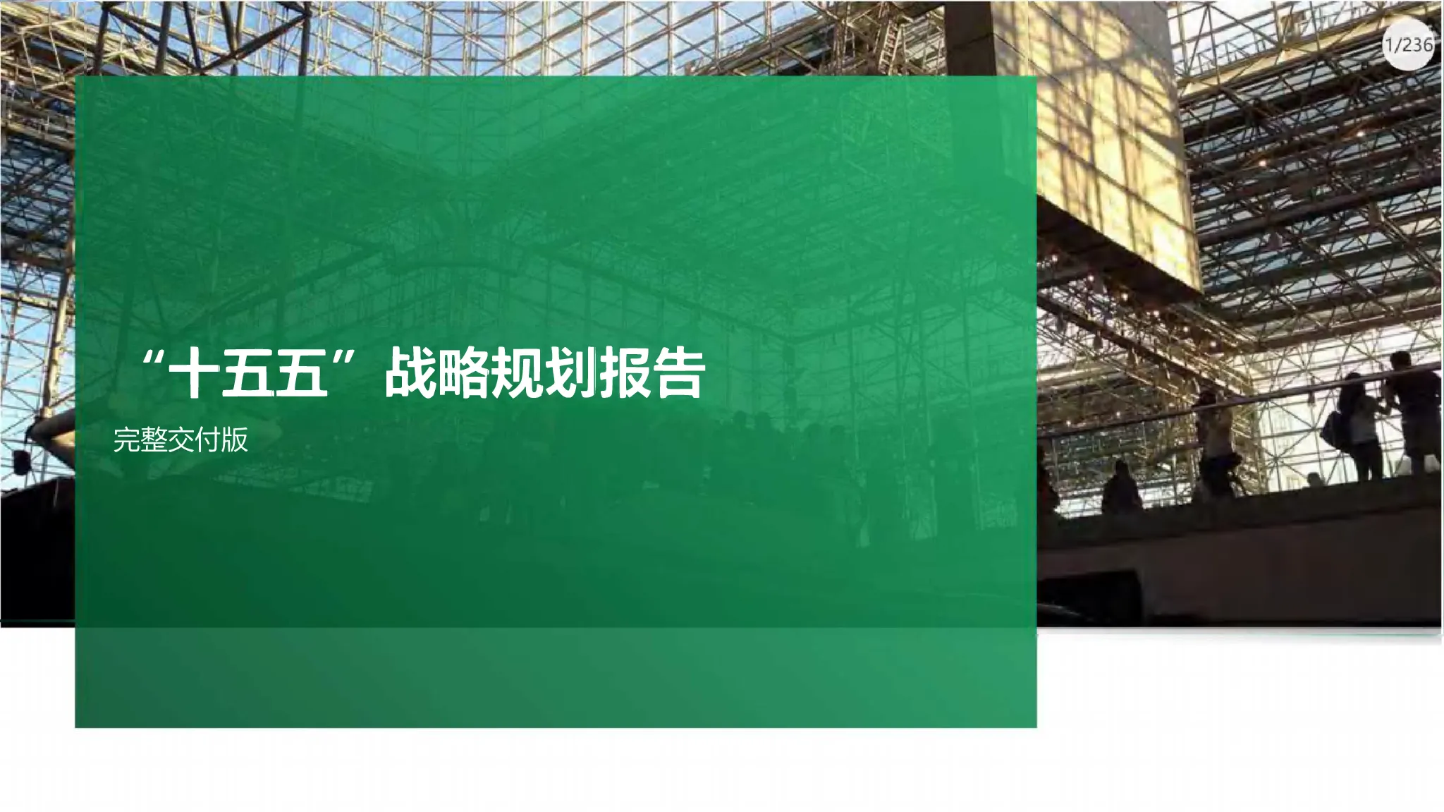“十五五”战略规划报告完整交付版
