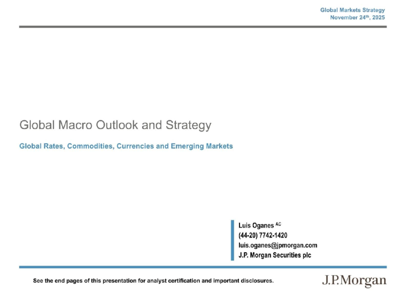 全球利率、大宗商品、外汇及新兴市场
