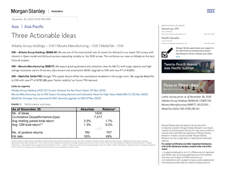 三个可行投资思路