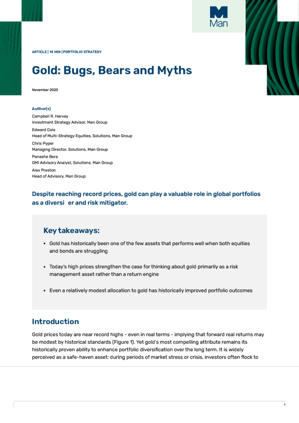 黄金：多头、空头与迷思