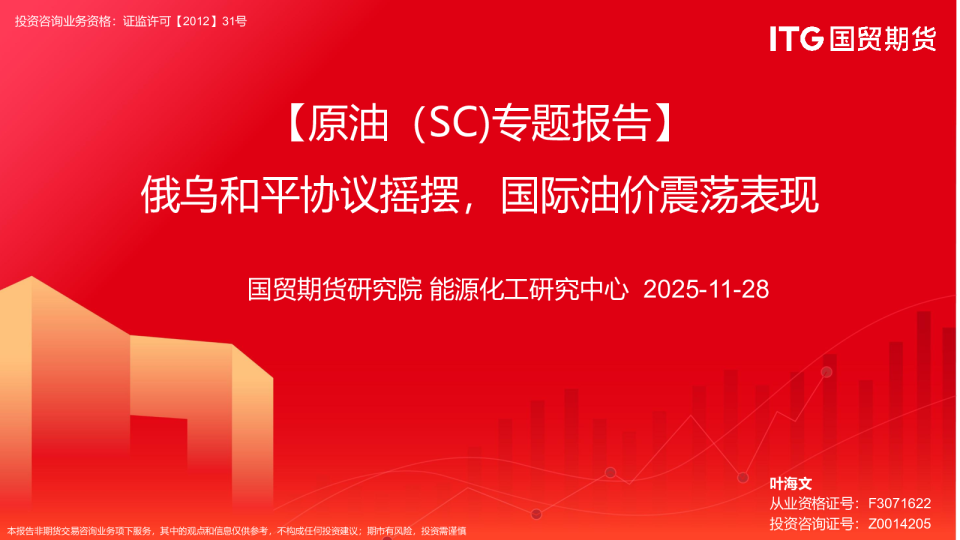 原油（SC）专题报告：俄乌和平协议摇摆，国际油价震荡表现