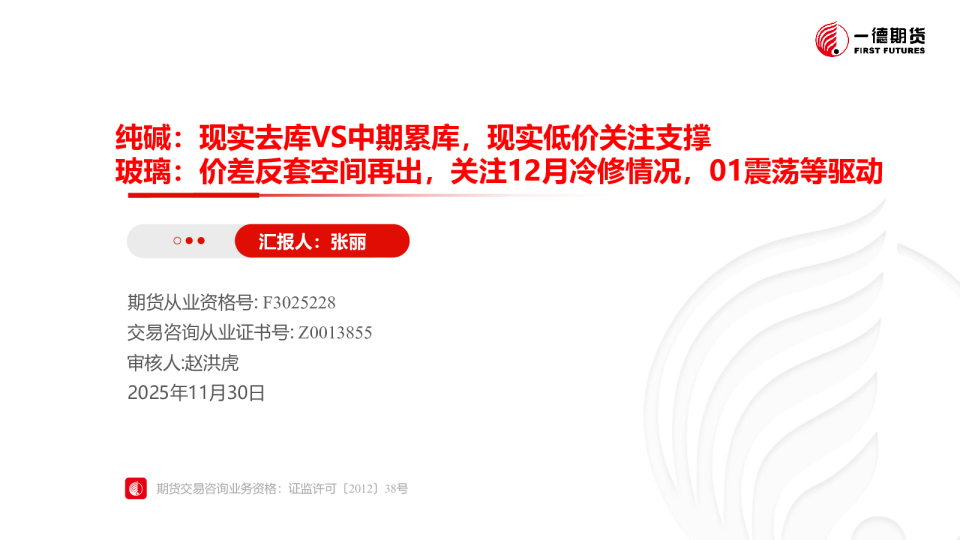 纯碱&玻璃策略周报