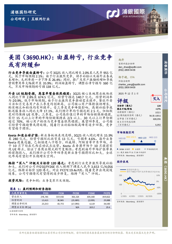 由盈转亏，行业竞争或有所缓和