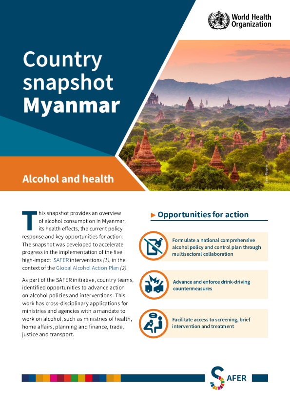 酒精与健康的国家快照：缅甸