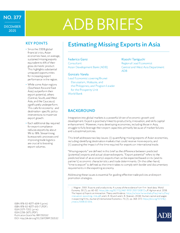 估算亚洲缺失的出口（英）