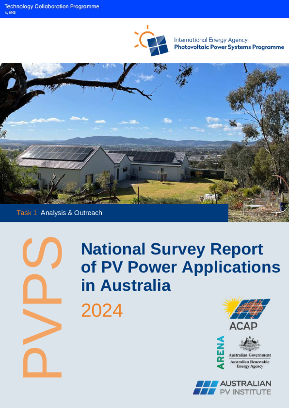 国际能源署_澳大利亚2024年光伏发电应用全国调查报告