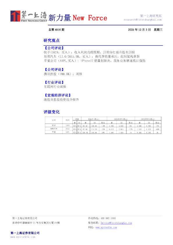新力量NewForce总第4916期