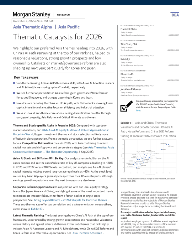2026年亚洲主题催化剂
