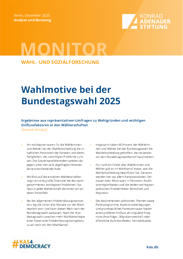 2025年联邦选举的投票动机