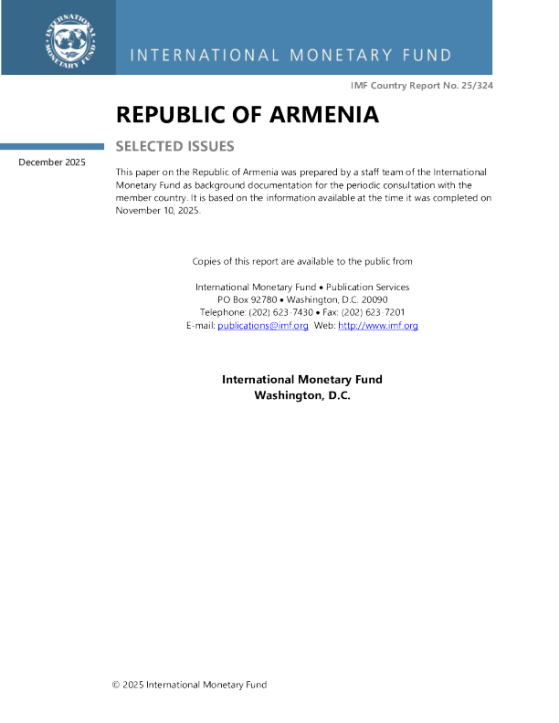 亚美尼亚共和国：选定问题