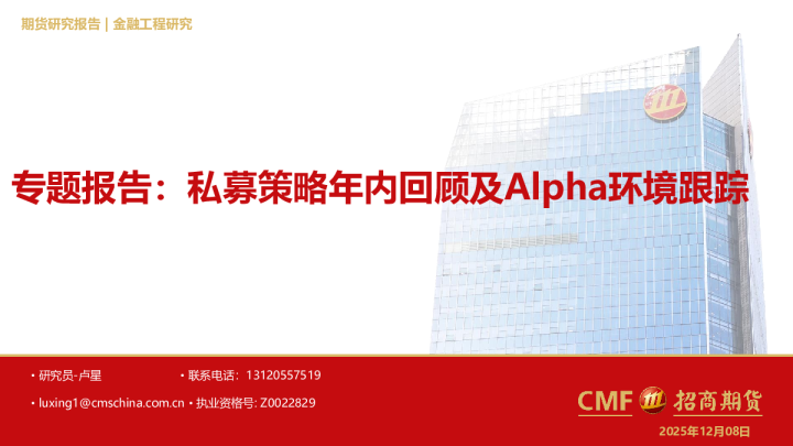 专题报告:私募策略年内回顾及Alpha环境跟踪